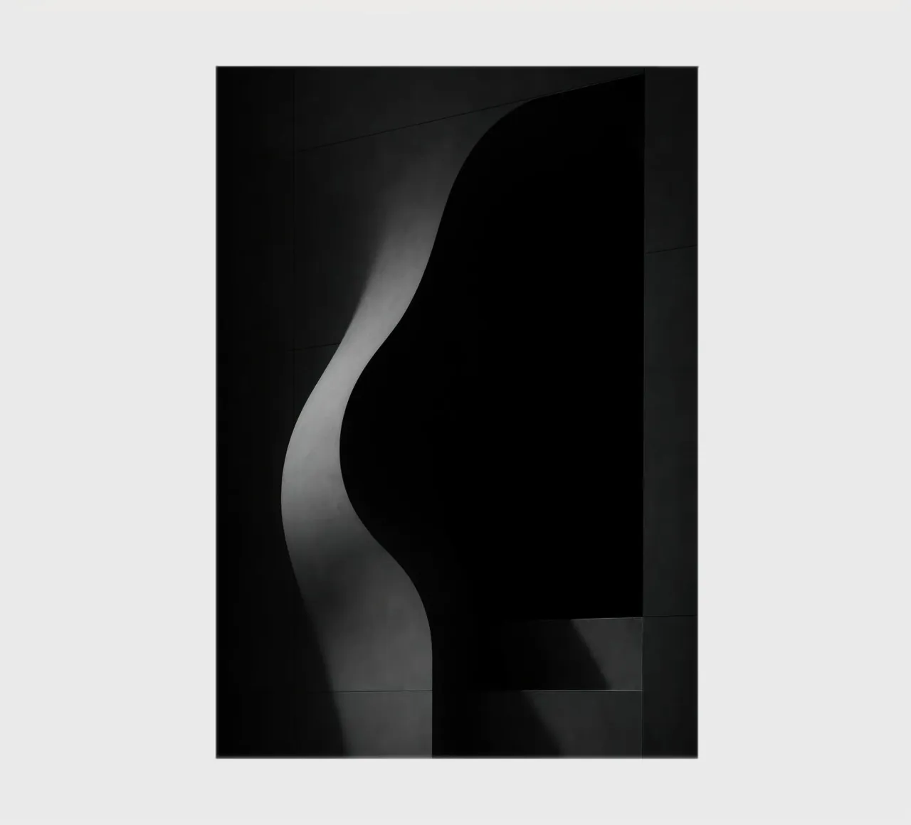 Vleselijke architectuur in Parijs - Schaduwen in spanning notitieboek van Black & White