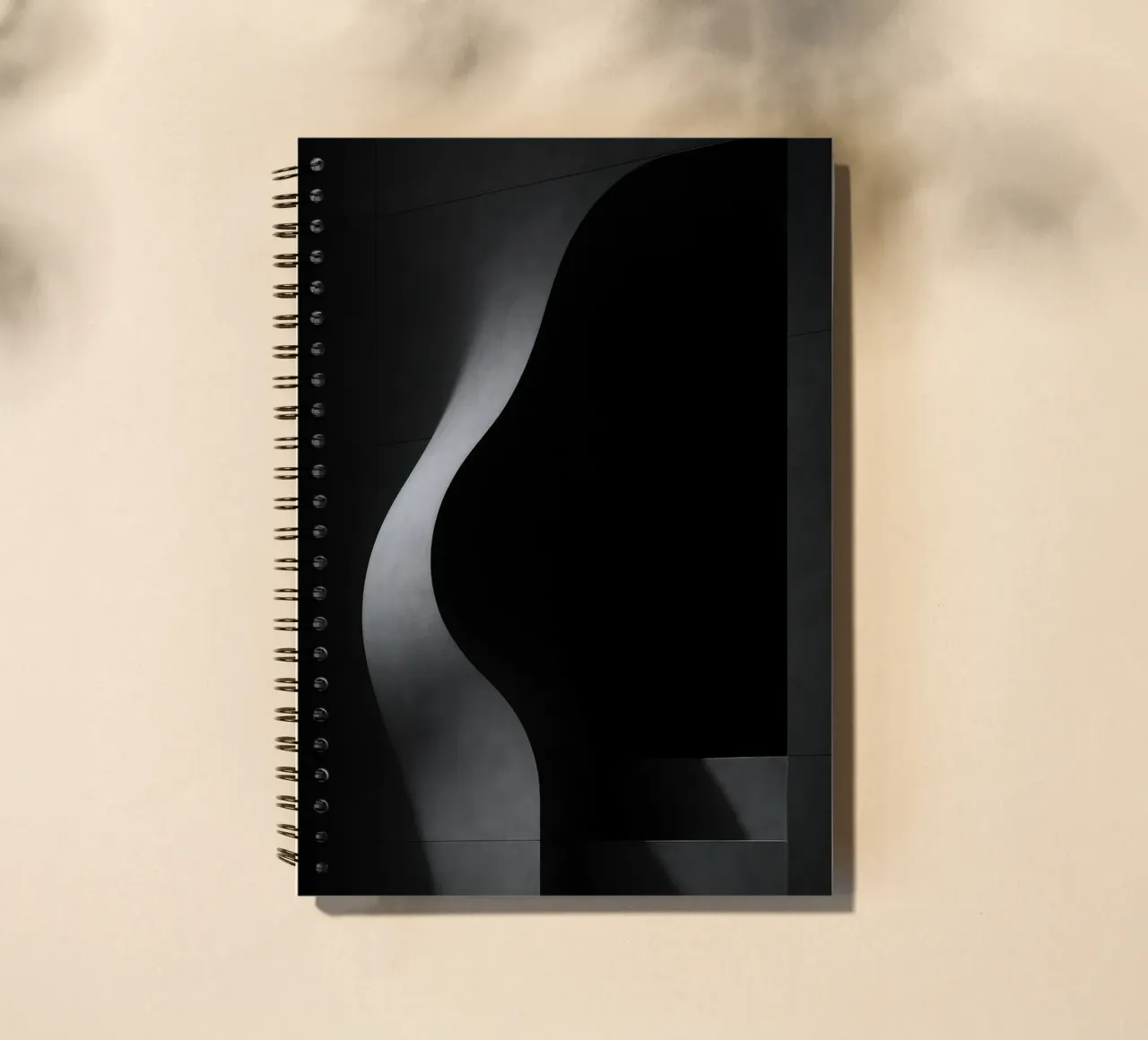 Vleselijke architectuur in Parijs - Schaduwen in spanning notitieboek met spiraal van Black & White