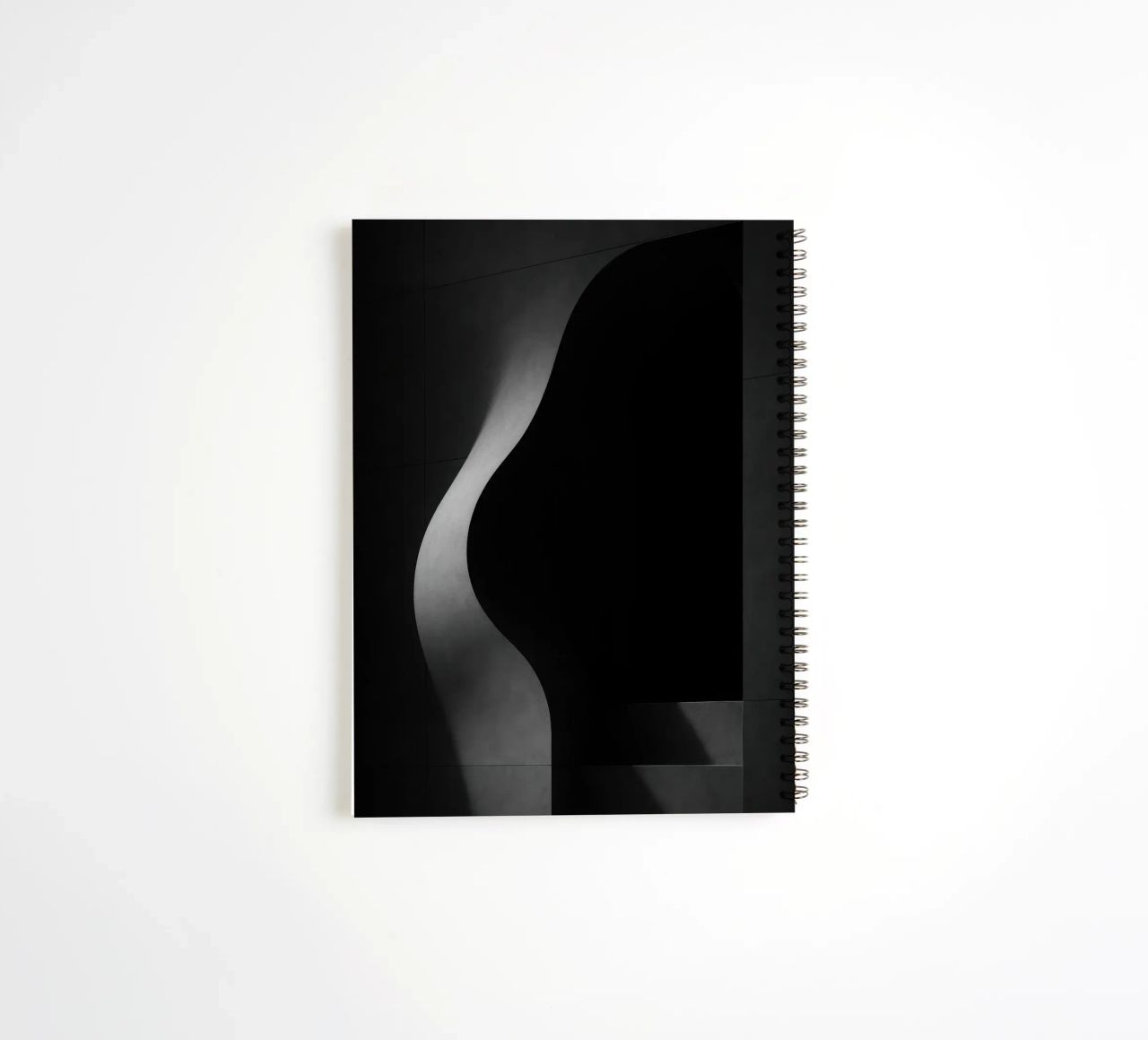Vleselijke architectuur in Parijs - Schaduwen in spanning notitieboek met spiraal van Black & White