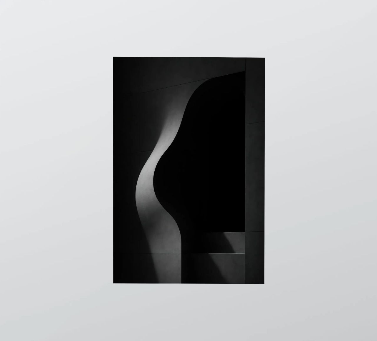 Vleselijke architectuur in Parijs - Schaduwen in spanning sticker van Black & White