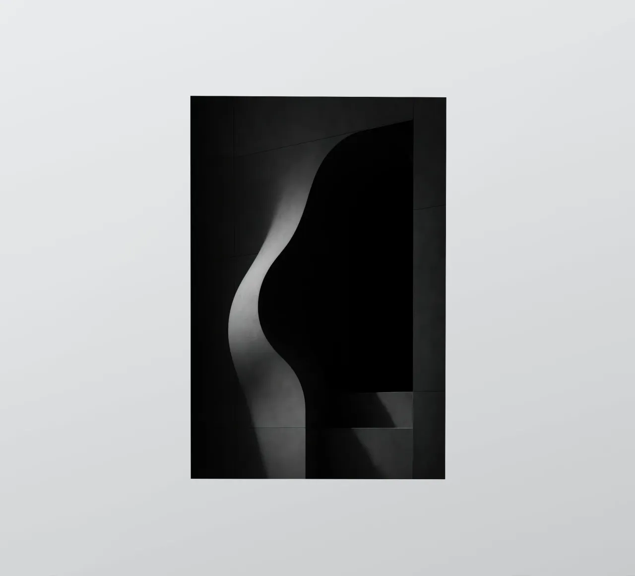 Vleselijke architectuur in Parijs - Schaduwen in spanning sticker van Black & White
