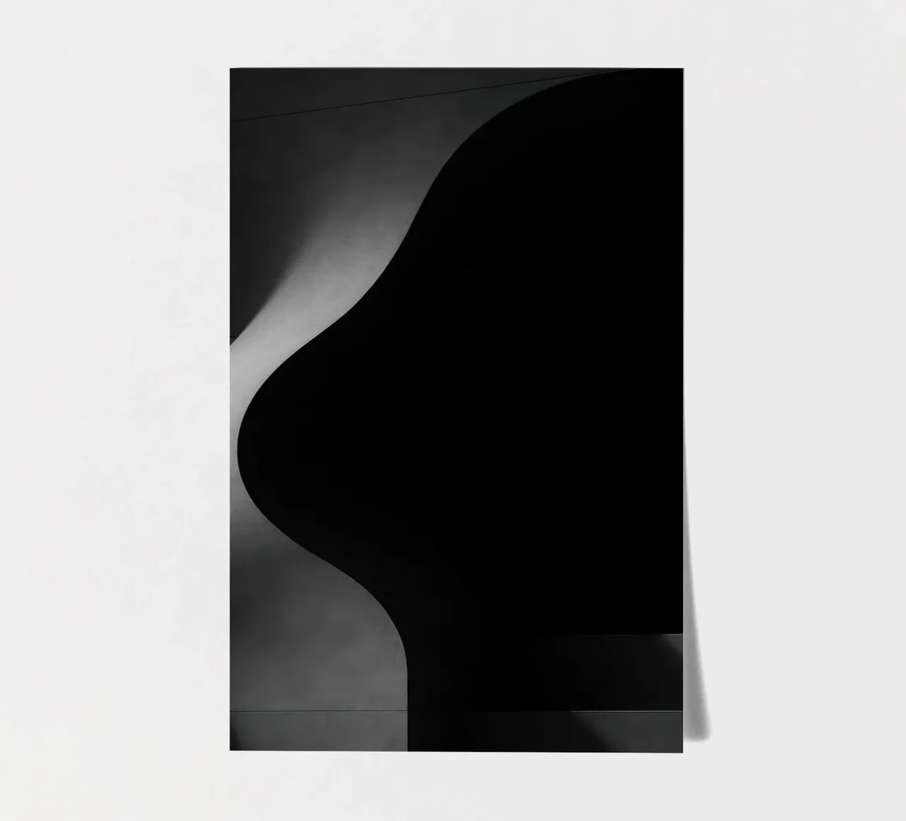 Vleselijke architectuur in Parijs - Schaduwen in spanning stickervel van Black & White