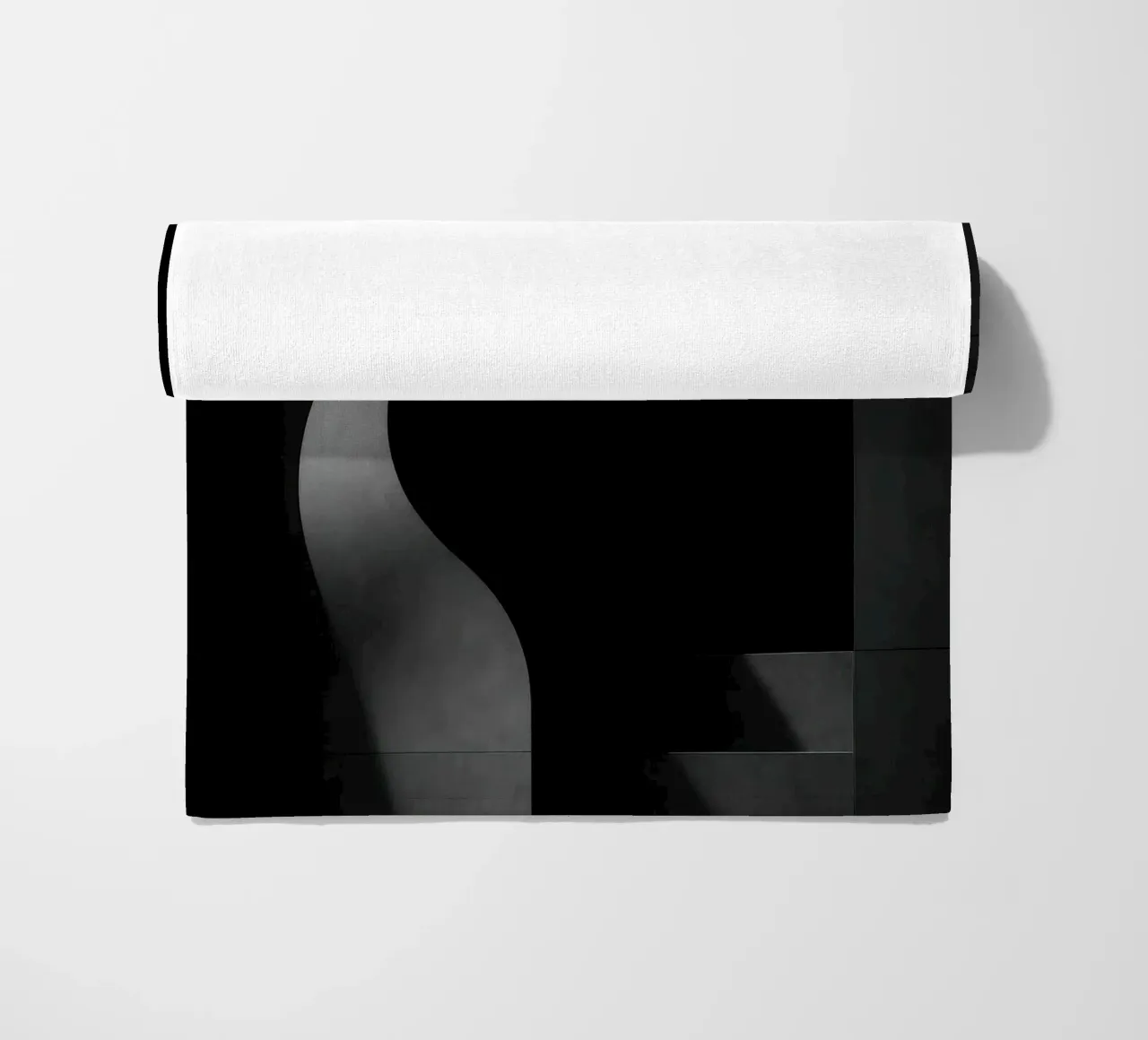 Architecture charnelle à Paris – Ombres en tension serviette de plage de Black & White