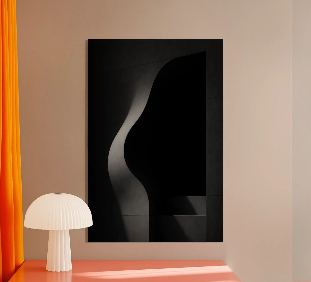 Vleselijke architectuur in Parijs - Schaduwen in spanning acryl van Black & White