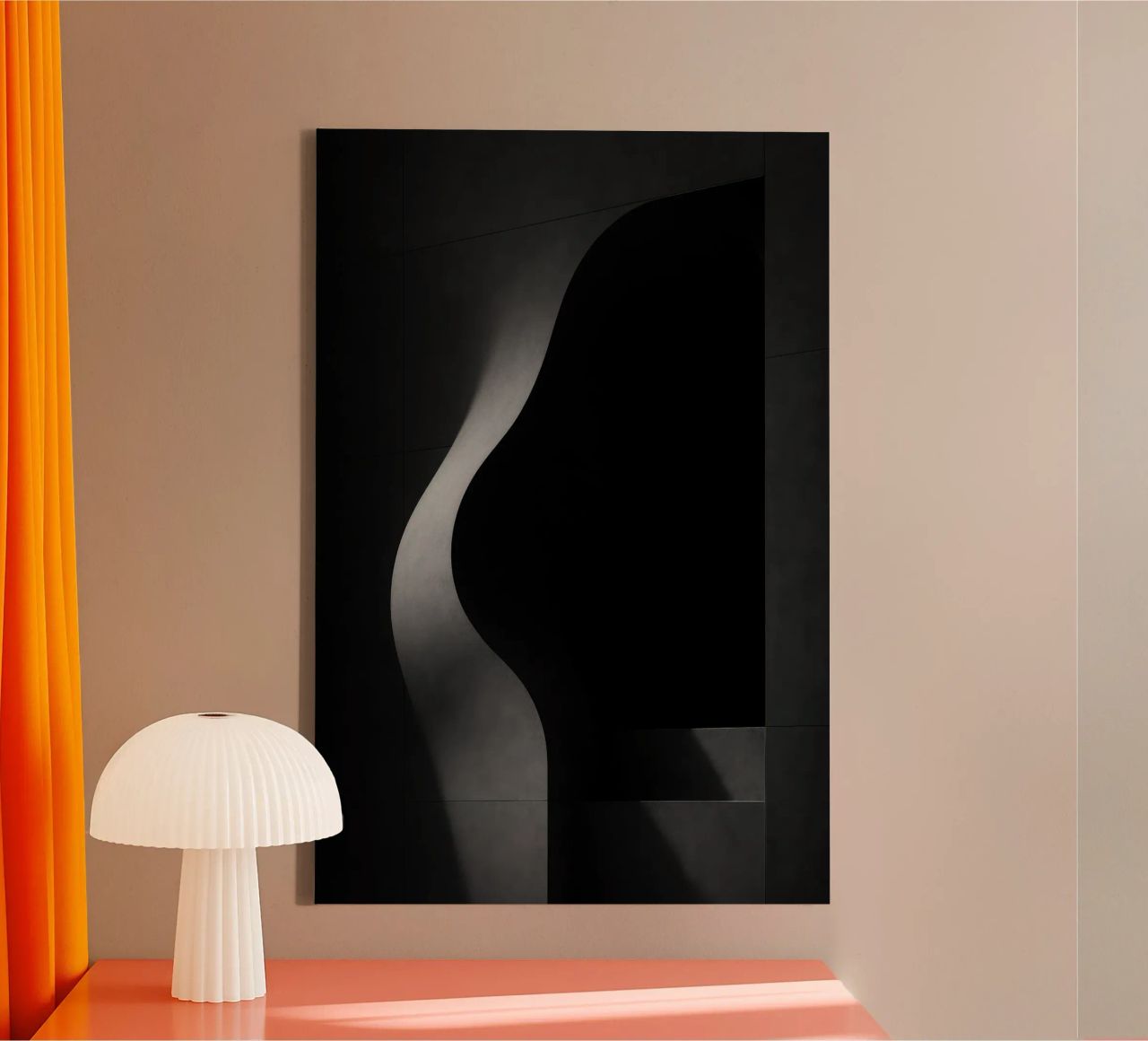 Vleselijke architectuur in Parijs - Schaduwen in spanning canvas van Black & White