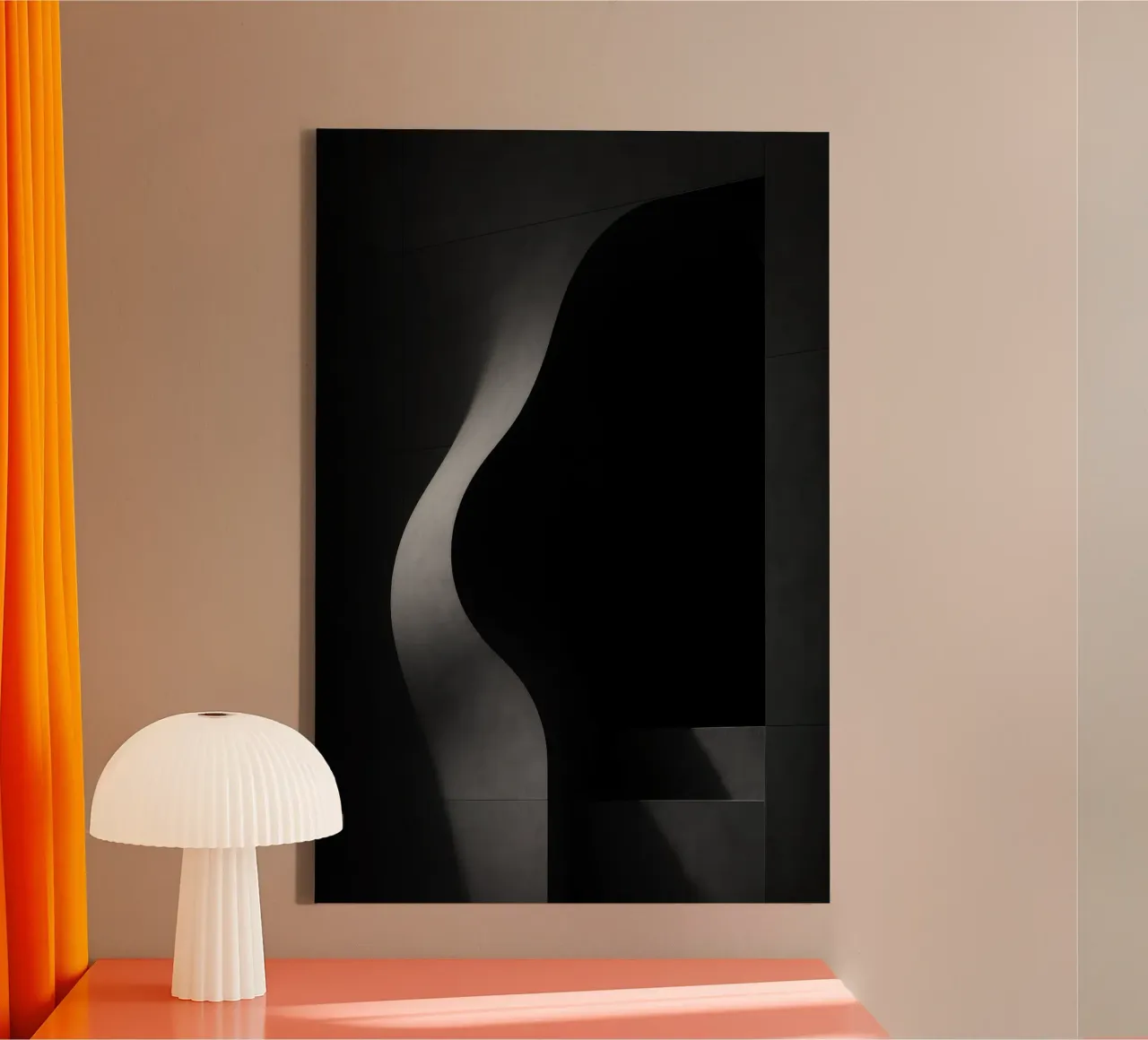 Architecture charnelle à Paris – Ombres en tension toile de Black & White