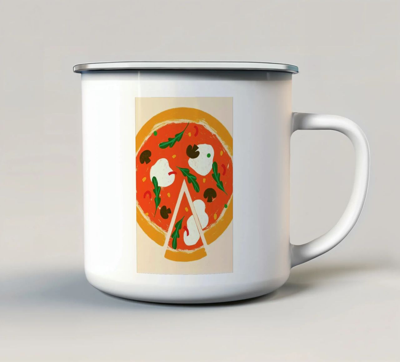 You Want A Pizza Me? tazza in smalto da Studio One