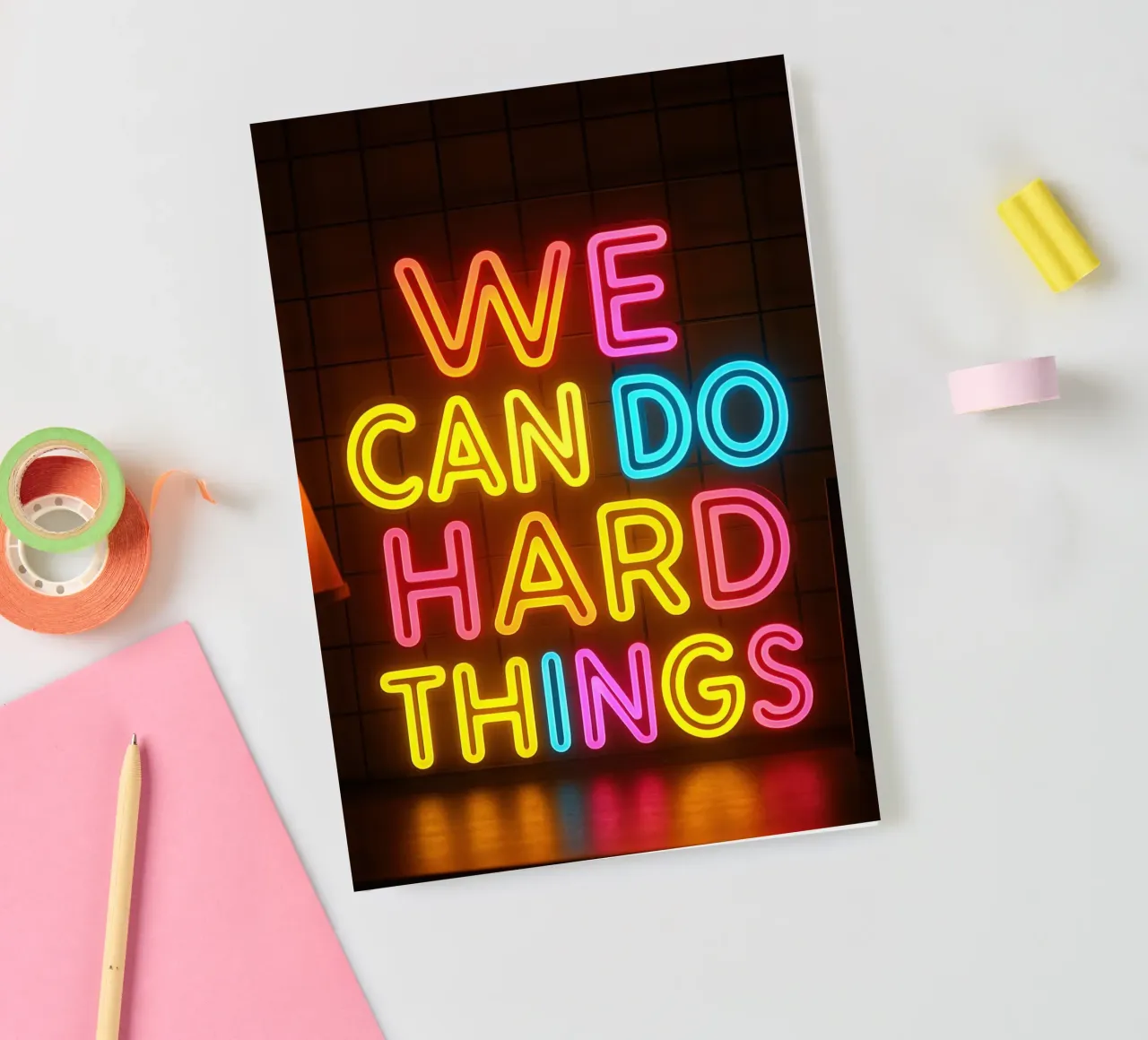 We can do difficult things notebook by 🥝 KIWI STORE