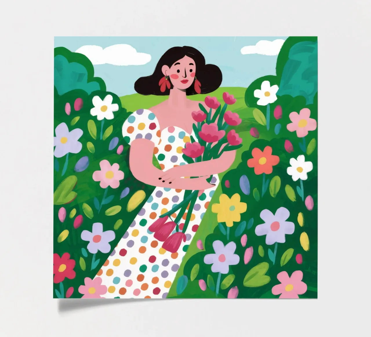 Frühlingsspaziergang Stickerbogen von Arcane Shade
