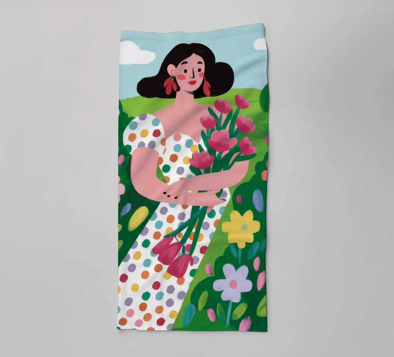 Spring Field Walk towel by Arcane Shade