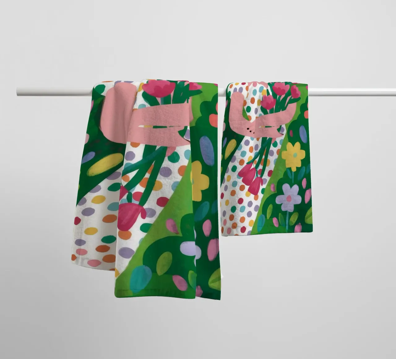 Spring Field Walk towel by Arcane Shade
