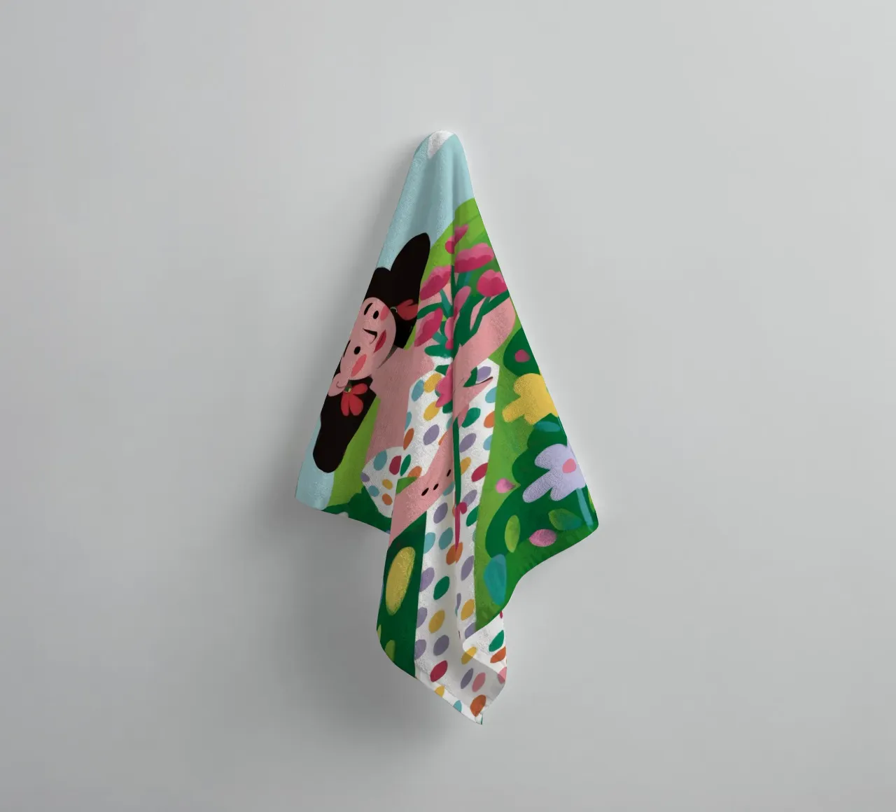 Spring Field Walk towel by Arcane Shade