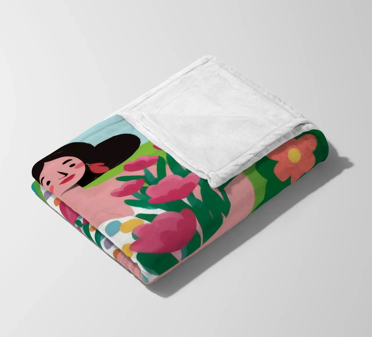 Spring Field Walk fleece blanket by Arcane Shade