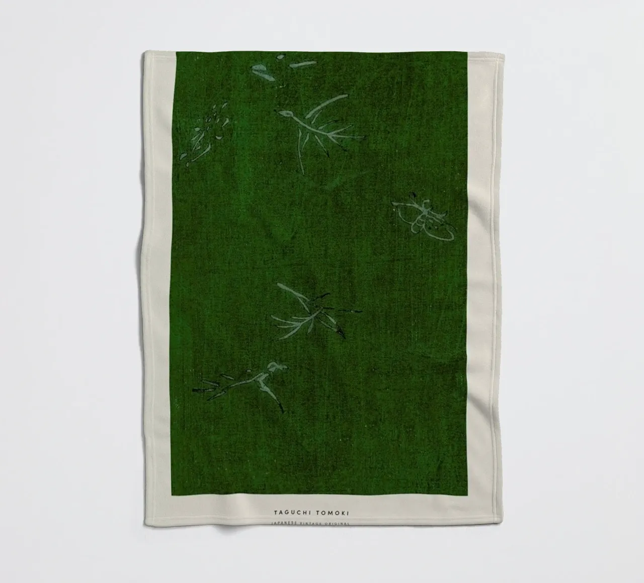Tomoki - Japanese Woodblock Print coperta in pile da Vintage by JUNIQE