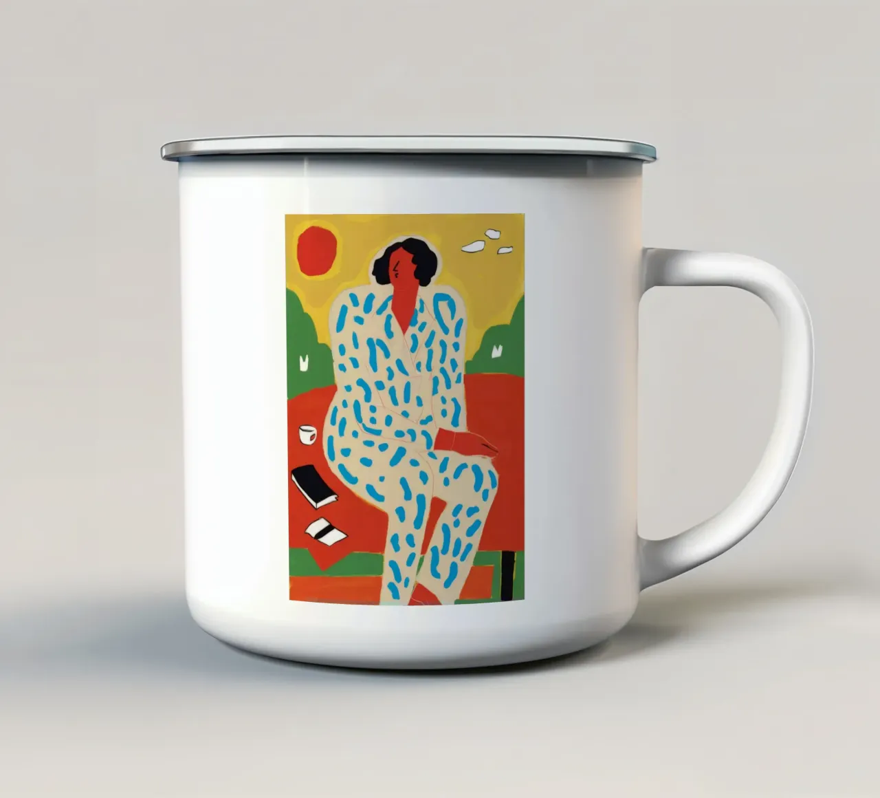 Table of Thoughts Emaille Tasse von Arcane Shade