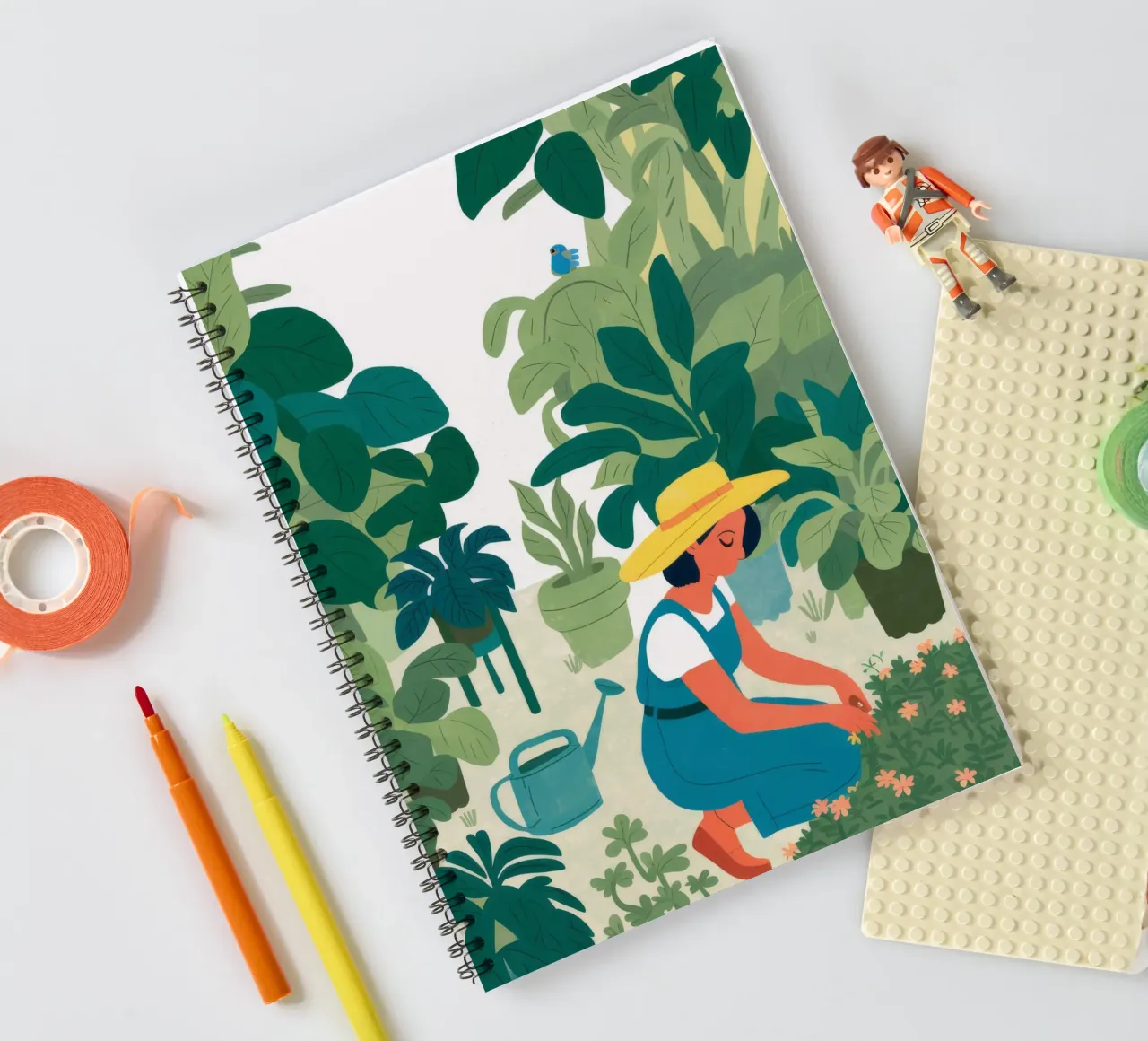 Garden Time Calm spiral notebook by Arcane Shade