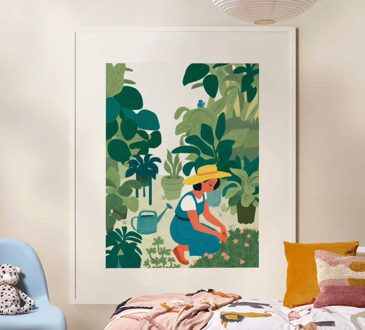 Giardino Tempo di calma poster con telaio in alluminio da Arcane Shade