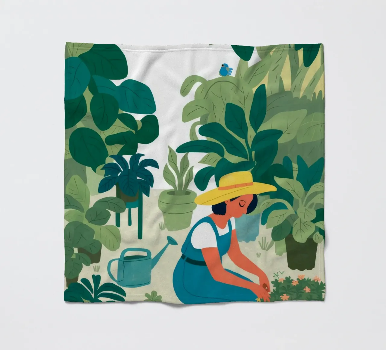 Gartenzeit Calm Fleecedecke von Arcane Shade