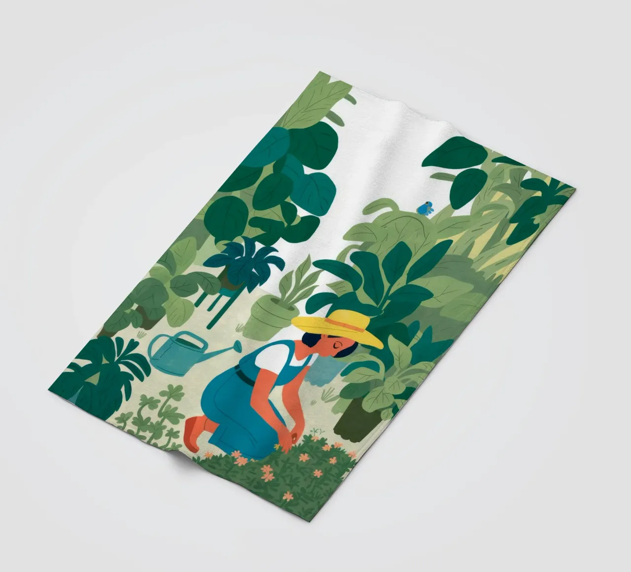 Gartenzeit Calm Fleecedecke von Arcane Shade