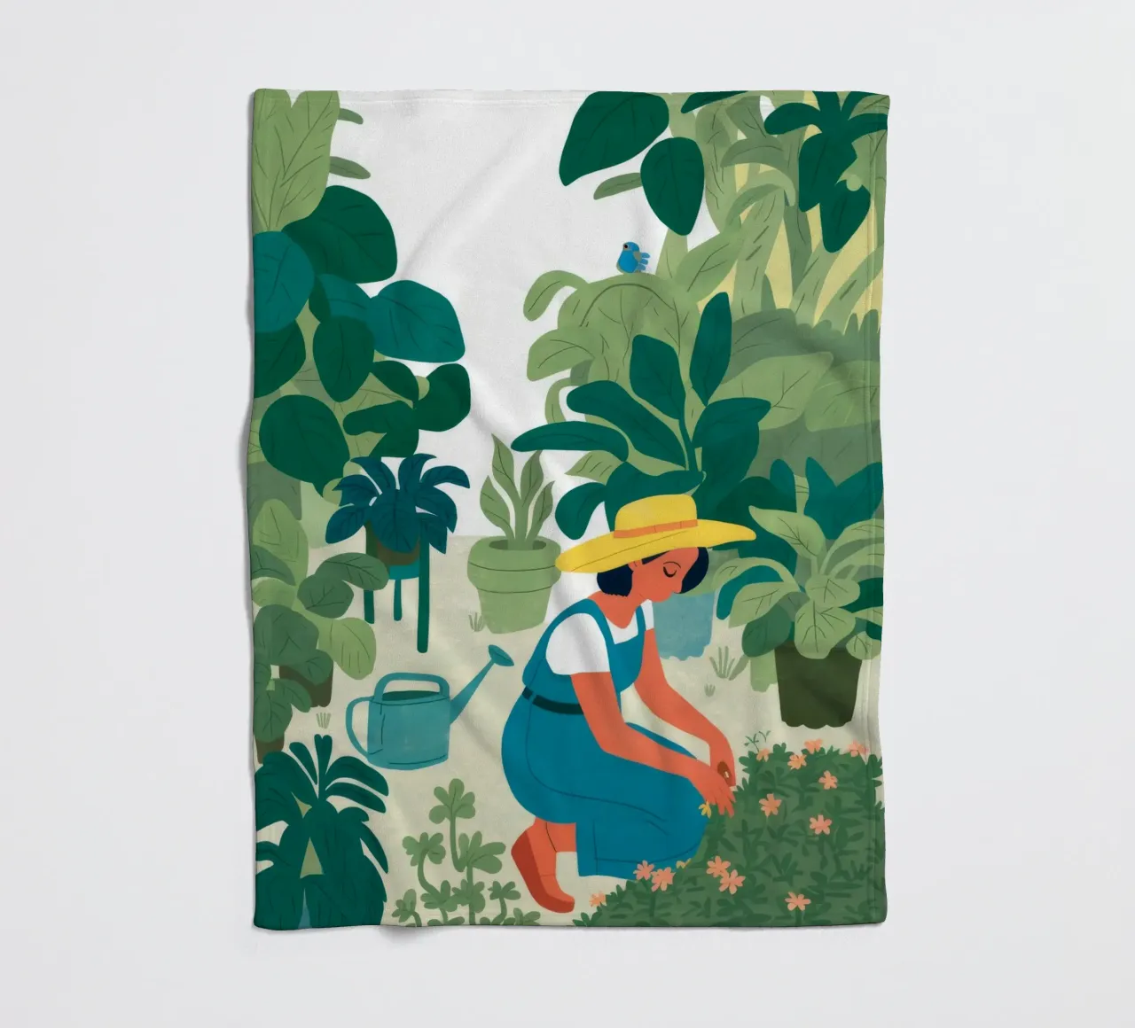 Gartenzeit Calm Fleecedecke von Arcane Shade