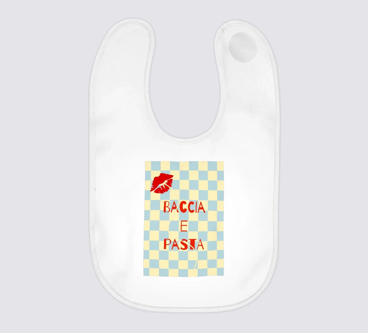 bacia e pasta. bavaglino da FRICKE DESIGN