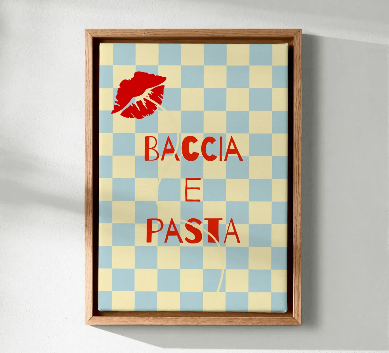 bacia e pasta. tela con Cornice a cassetta da FRICKE DESIGN