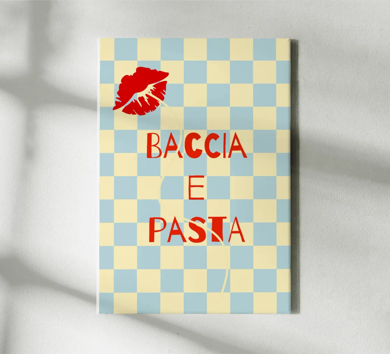 bacia e pasta. tela con Cornice a cassetta da FRICKE DESIGN