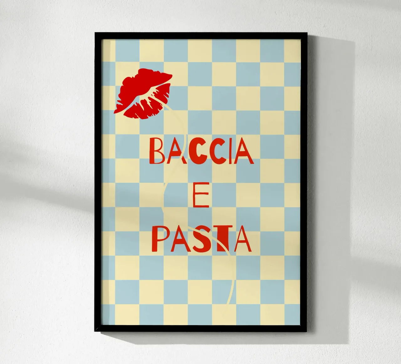 bacia e pasta. poster da FRICKE DESIGN