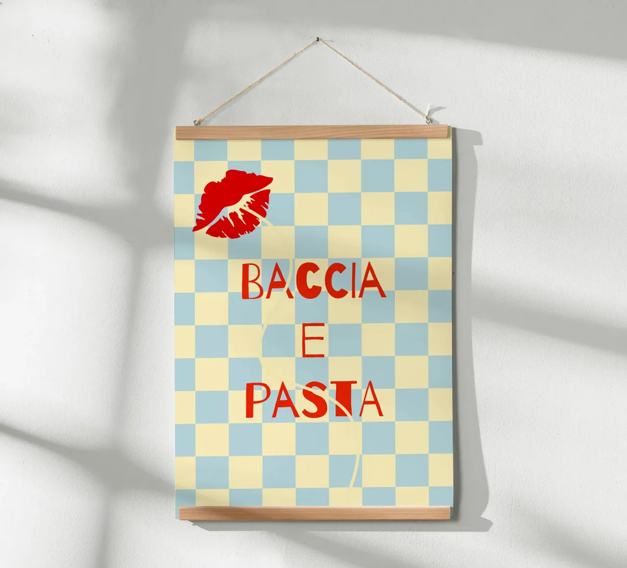 bacia e pasta. poster da FRICKE DESIGN