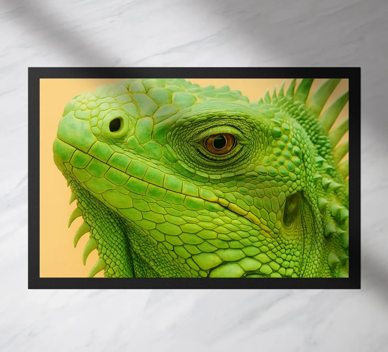 Iguana Face doormat by kukupuu