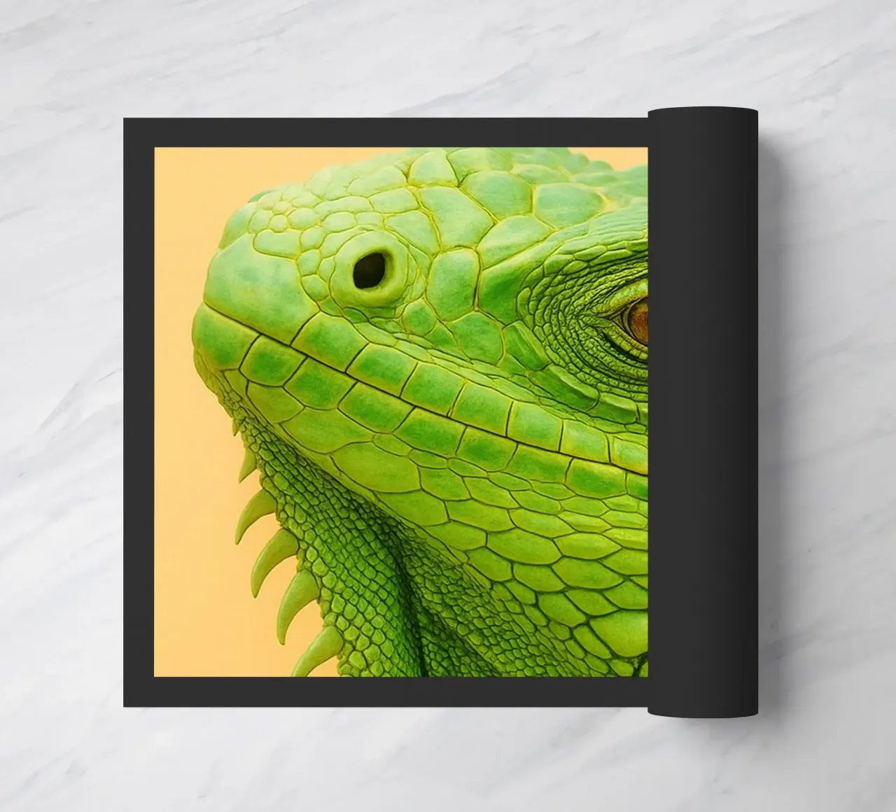 Iguana Face doormat by kukupuu