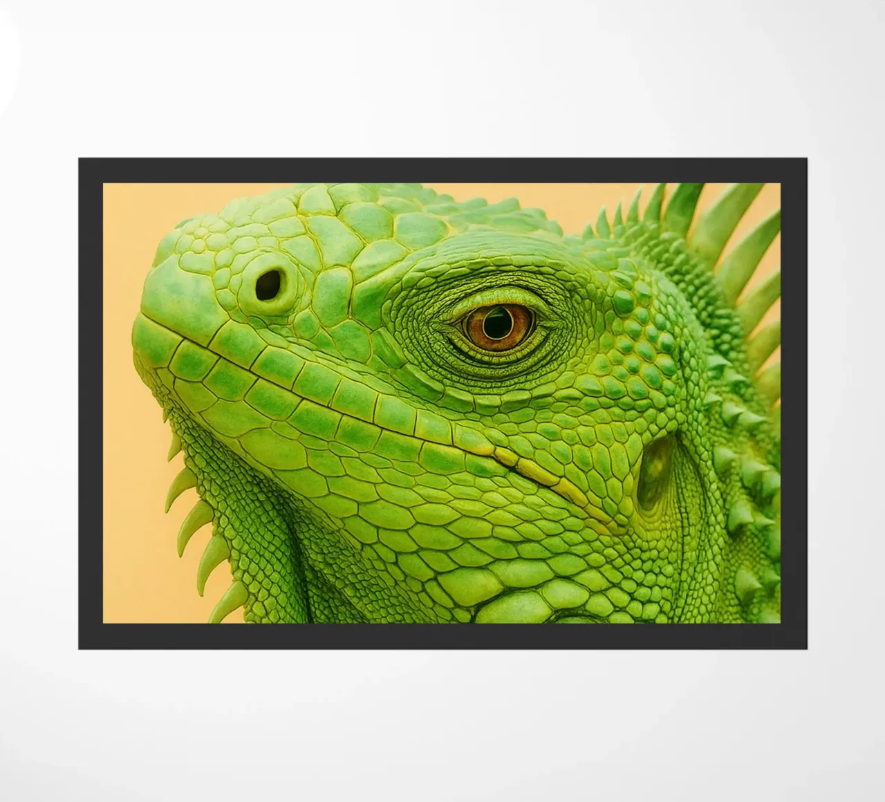 Iguana Face doormat by kukupuu