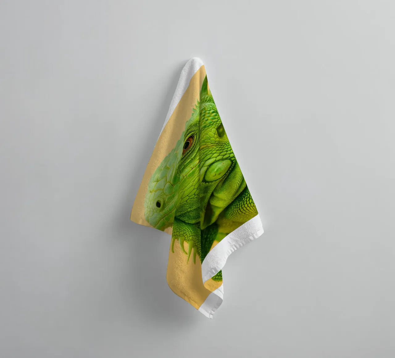 Iguana Face towel by kukupuu