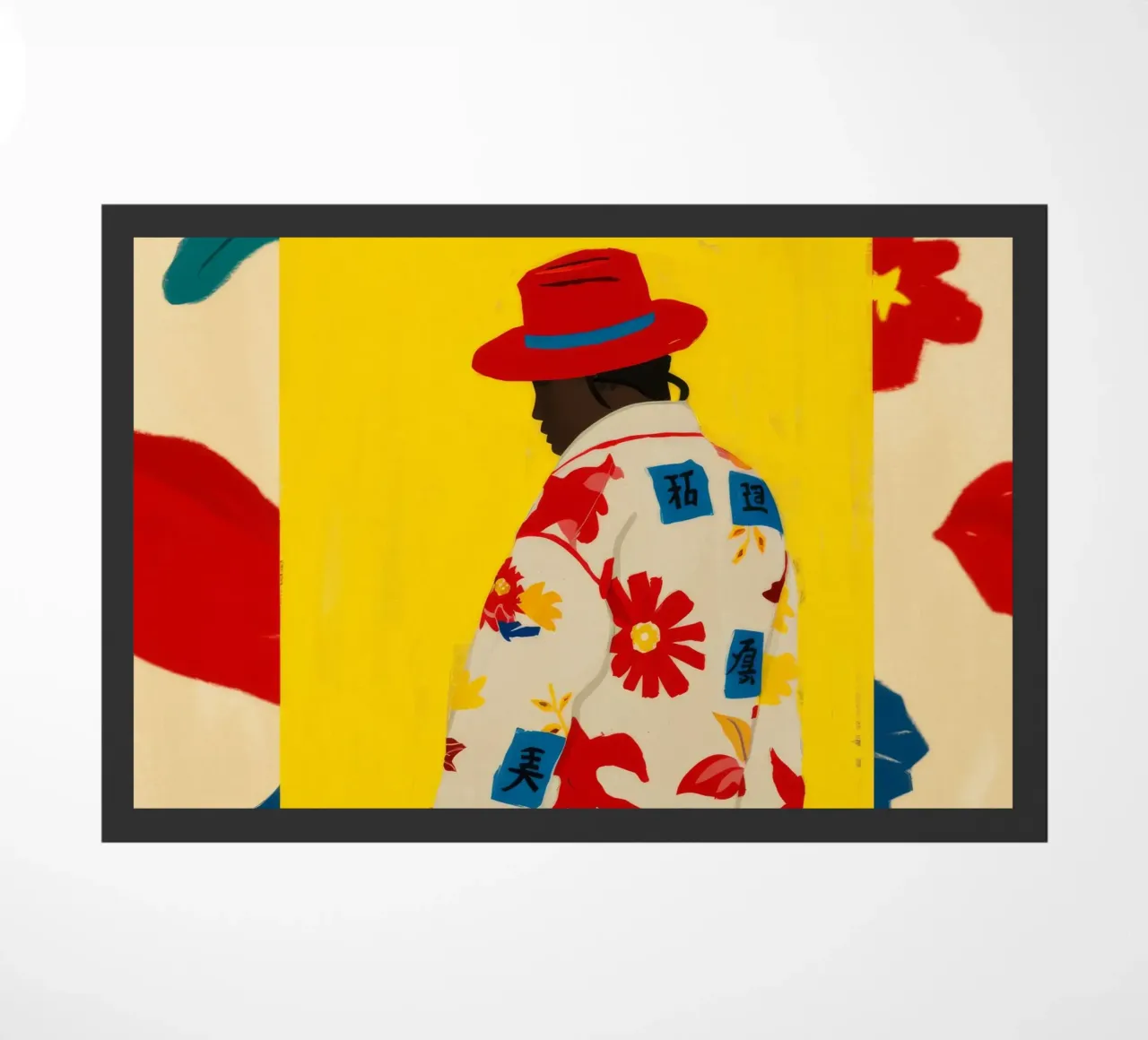 Floral Shirt Vibe doormat by Arcane Shade