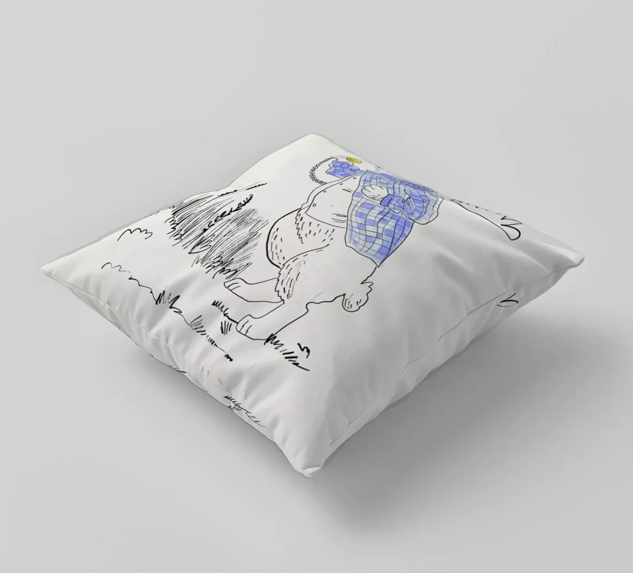 I'm Late cuscino da Little Flourishes