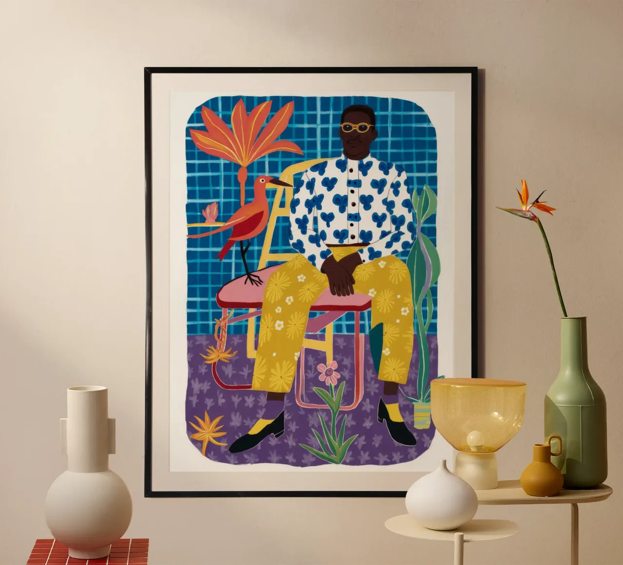 Posizione della sedia fredda poster con telaio in alluminio da Arcane Shade