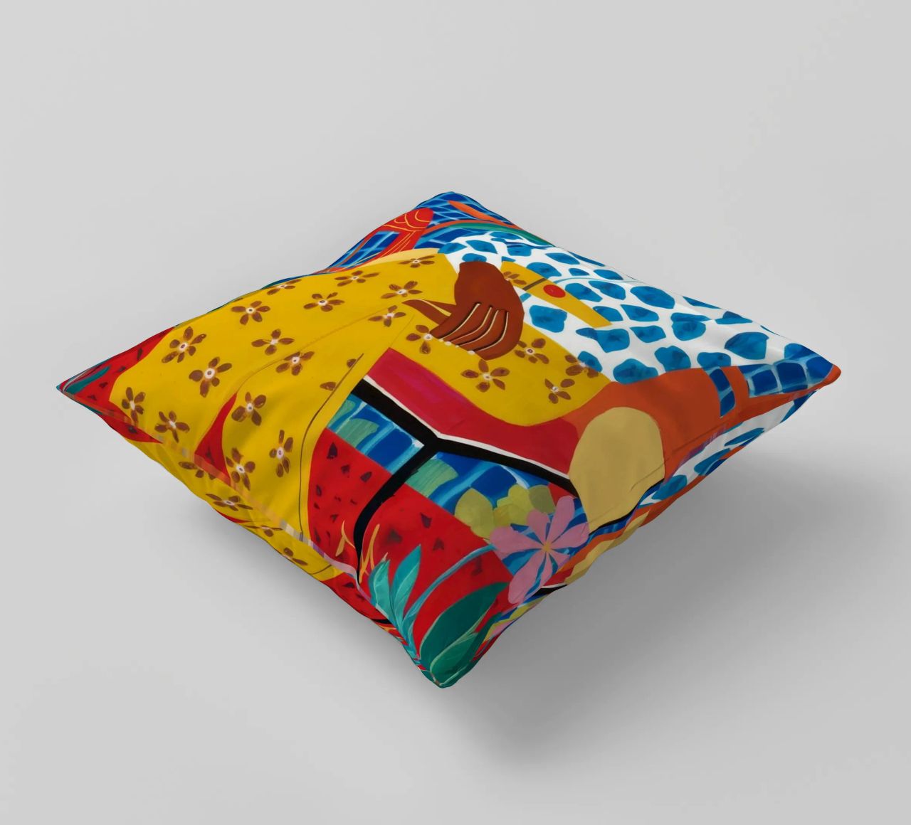 Patterned Peace Room decorative cushion by Arcane Shade