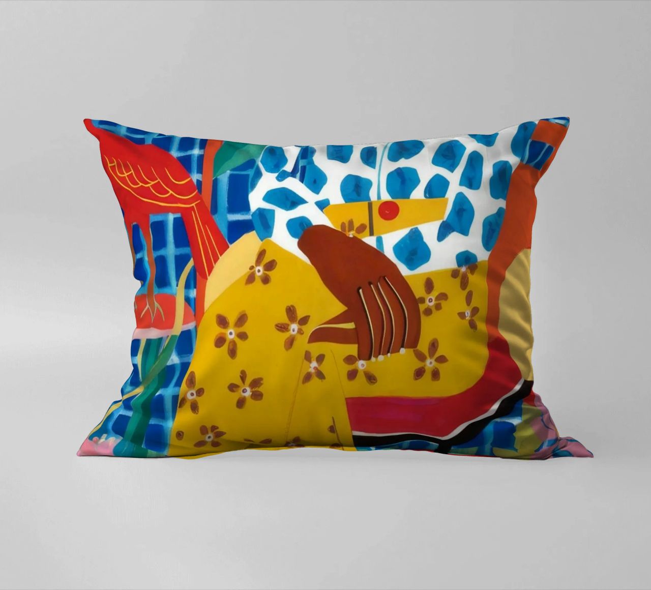 Patterned Peace Room decorative cushion by Arcane Shade