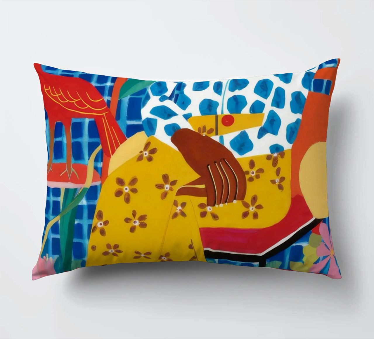 Patterned Peace Room decorative cushion by Arcane Shade