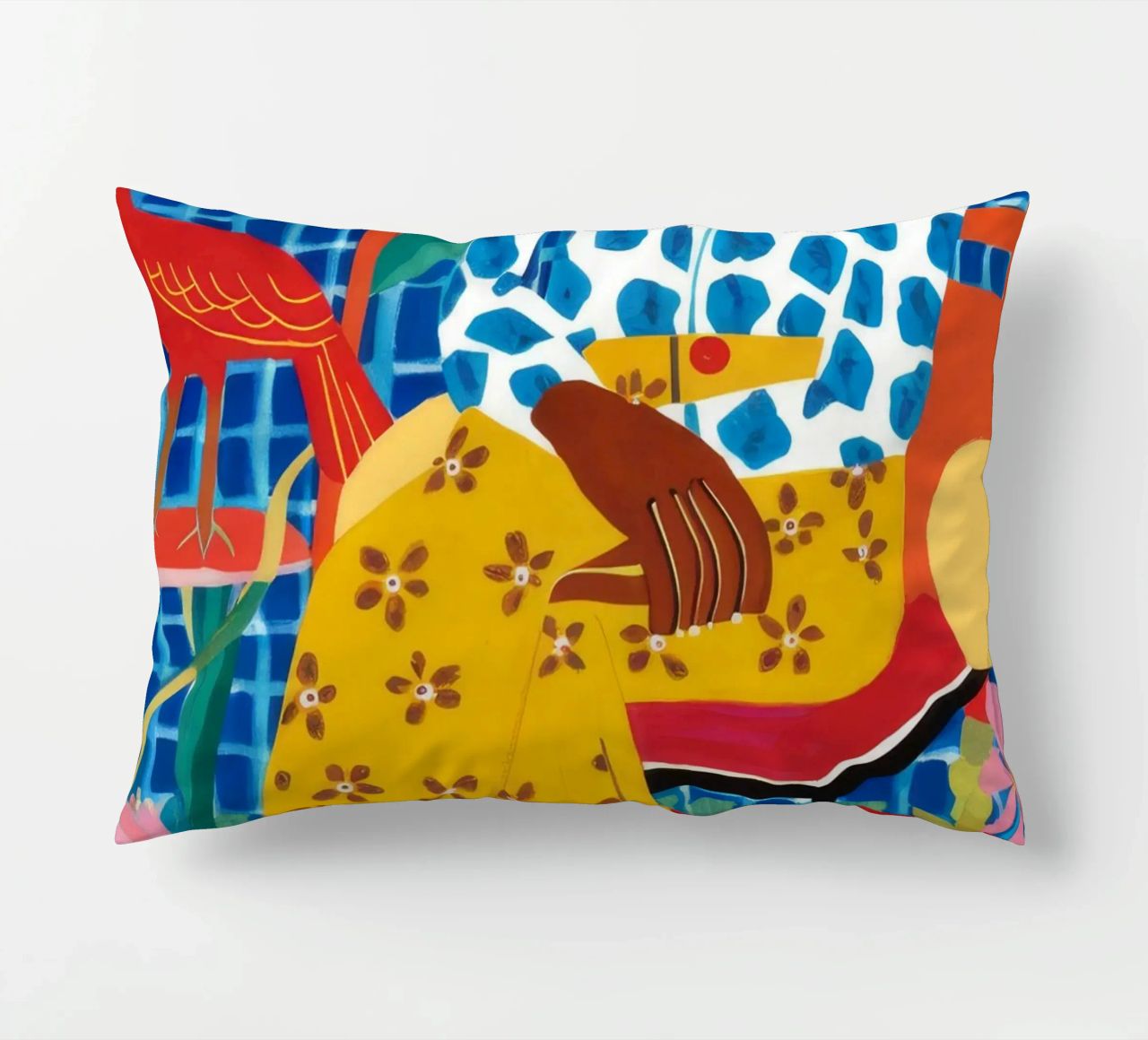 Patterned Peace Room decorative cushion by Arcane Shade