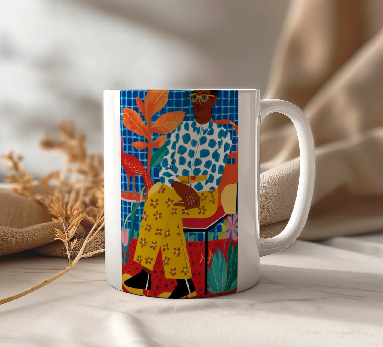 Camera della pace a motivi tazza in ceramica da Arcane Shade