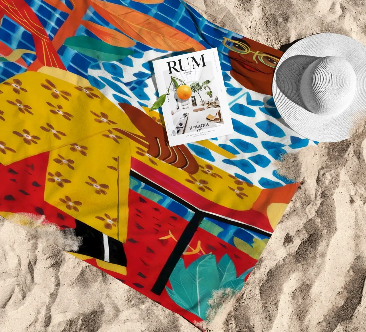 Camera della pace a motivi telo mare da Arcane Shade