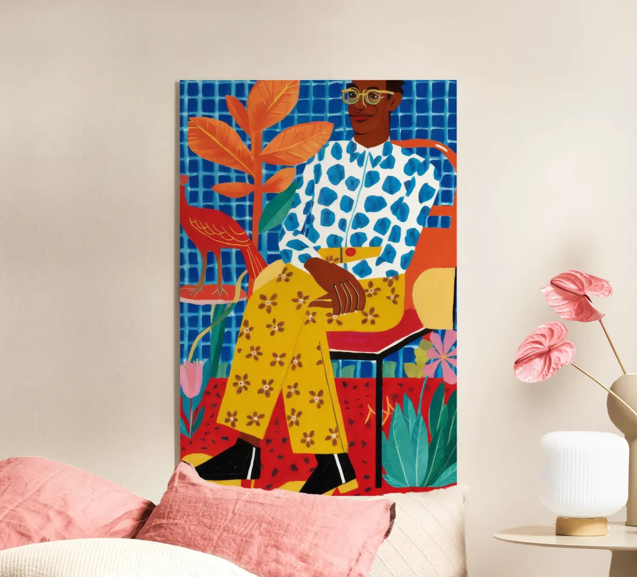 Patterned Peace Room acrylic glass by Arcane Shade