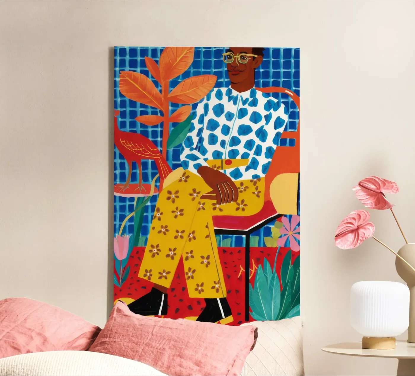 Patterned Peace Room canvas by Arcane Shade