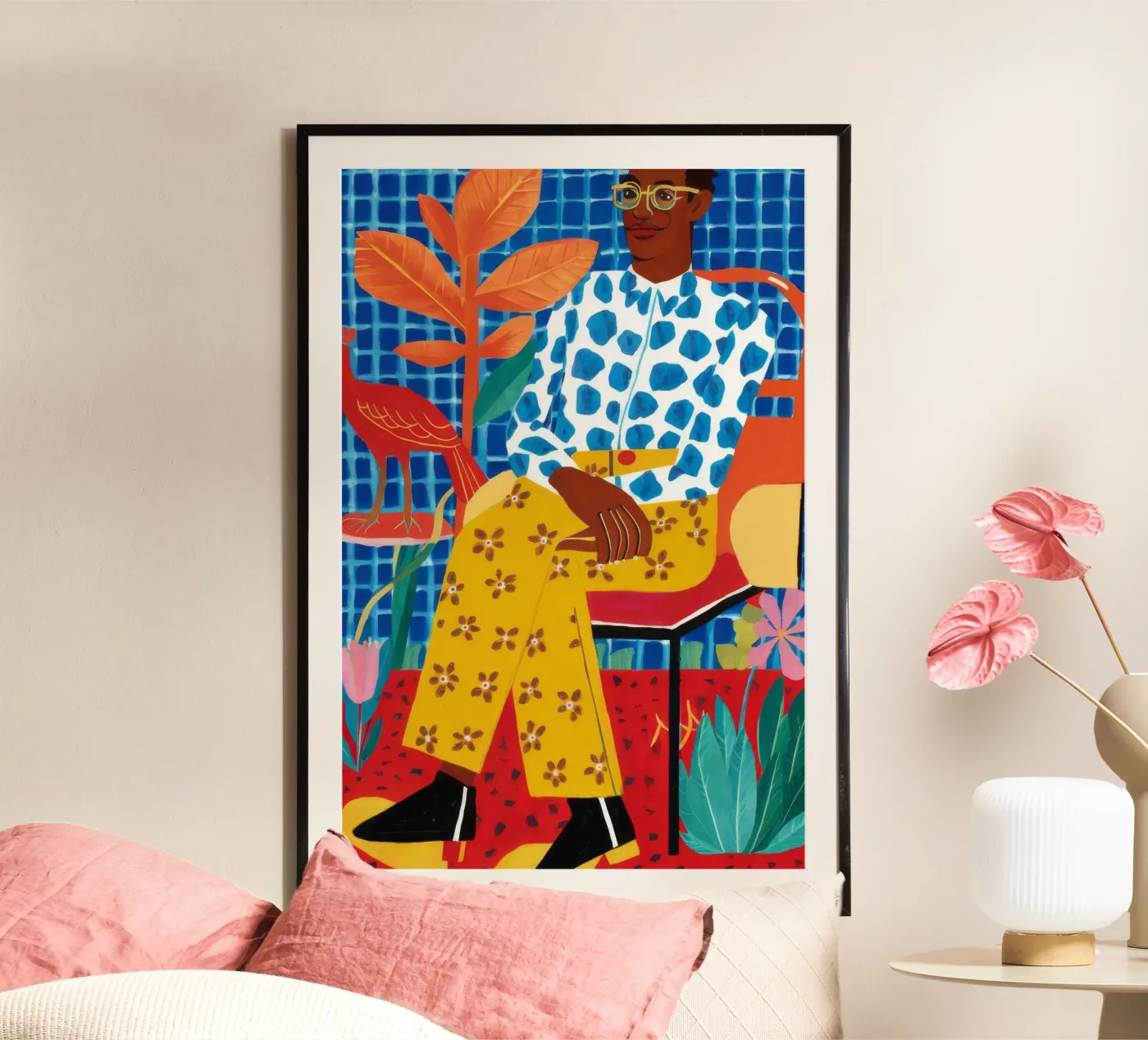 Patterned Peace Room poster van Arcane Shade