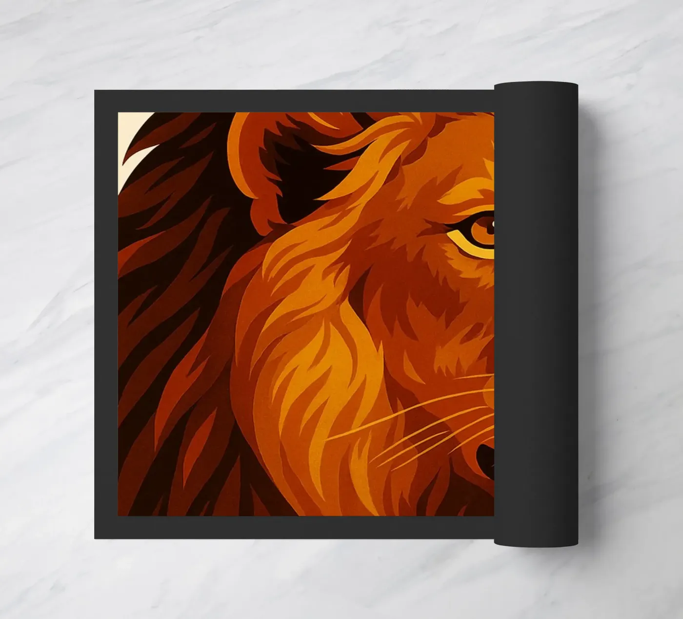 Lyon Face doormat by kukupuu