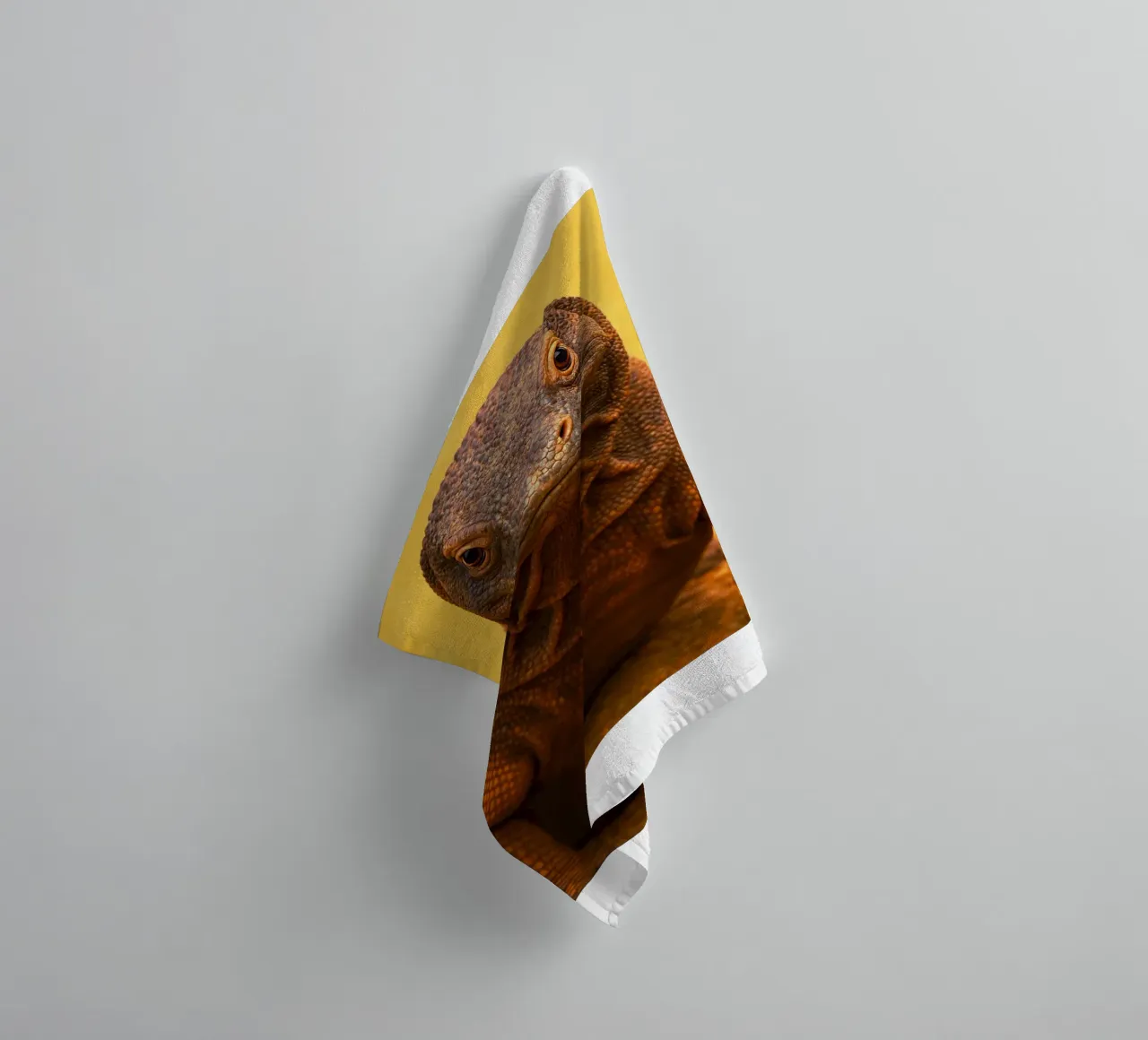 komodo mooi gezicht badhanddoek van kukupuu