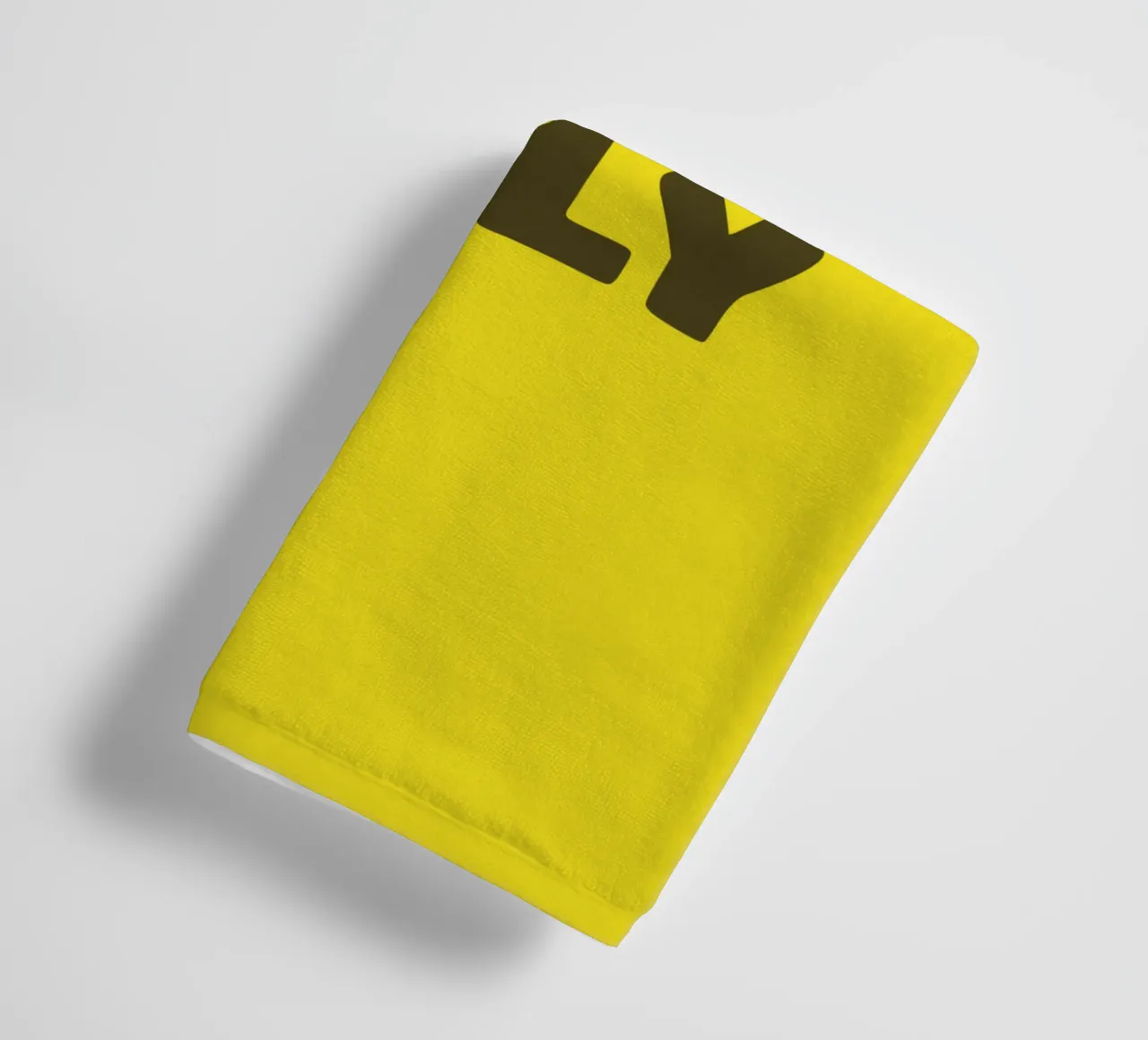 Good Vibes Only Typography Design imprimé en jaune et noir serviette de bain de THE MOTIVATED TYPE