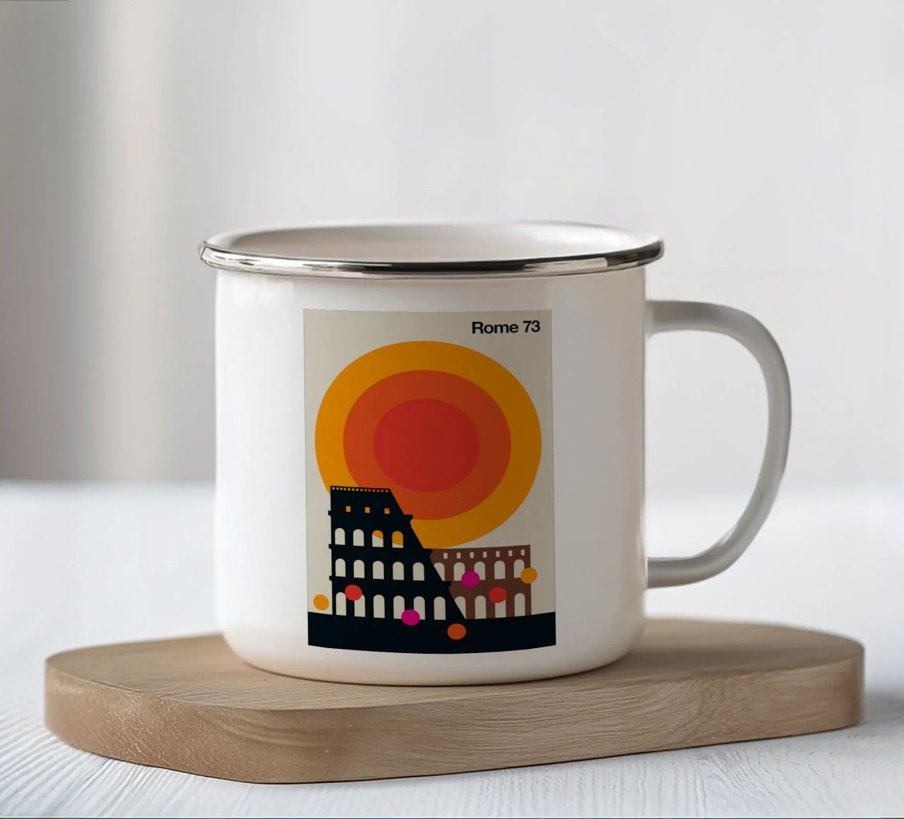 Rome 73 tazza in smalto da Kimtoth Skrzypek