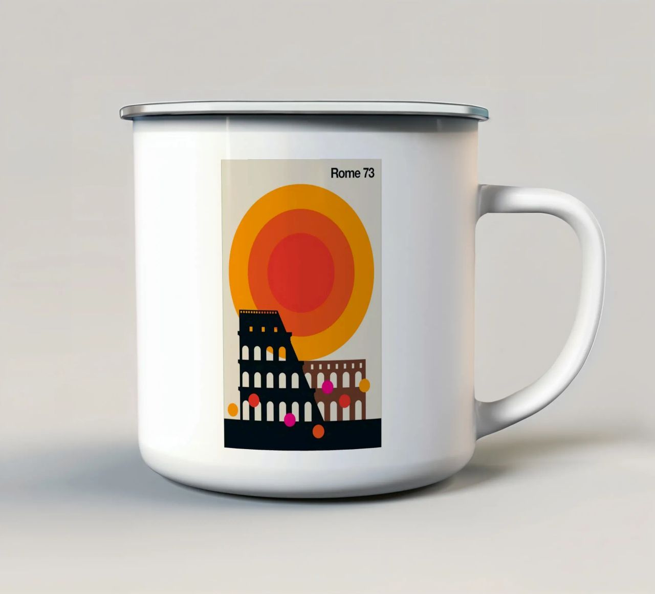 Rome 73 tazza in smalto da Kimtoth Skrzypek